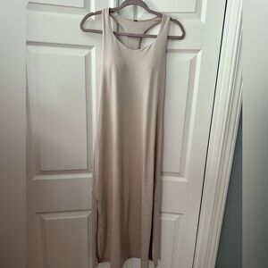 Vuori Cream Sheath Maxi Dress